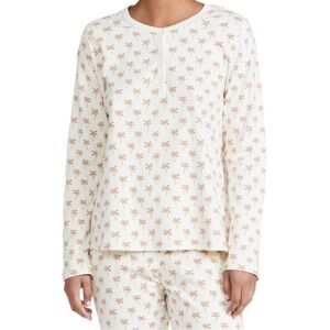 Faherty x Roller Rabbit limited edition Cloud PJ Pajama Top Palm Tree Sz XS